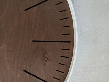 horloge simple wengé Aiguille Blanche 40cm 3