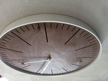 horloge simple wengé Aiguille Blanche 58 cm 5