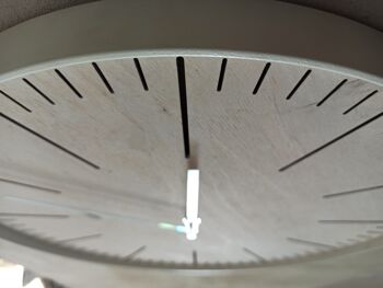 horloge simple blanche Aiguille blanche 30cm 3