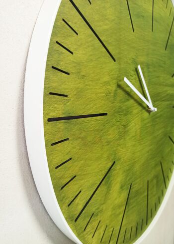 horloge simple verte Aiguille Blanche 30cm 3