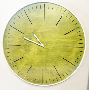 horloge simple verte Aiguille Blanche 58 cm 2