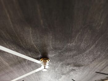 horloge simple noire Aiguille Blanche 58 cm 2