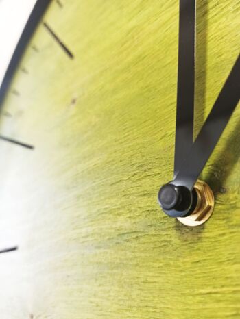 horloge simple verte Aiguille noire 45 cm 5
