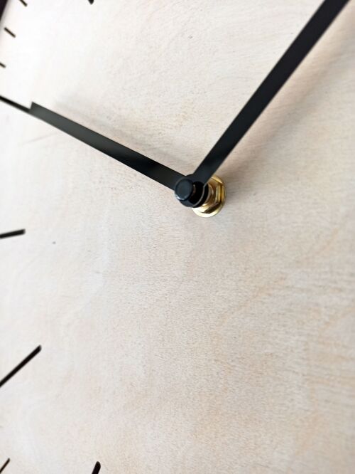 white simple clock Black Needle 40cm