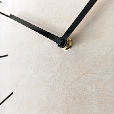 weiße einfache Uhr Schwarze Nadel 40cm