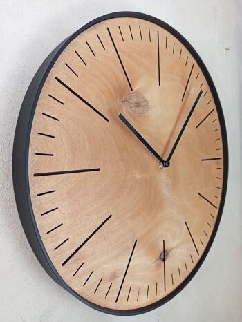 horloge simple en chêne 30cm 4