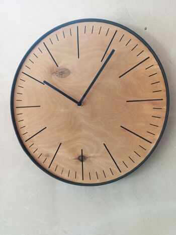 horloge simple en chêne 30cm 5