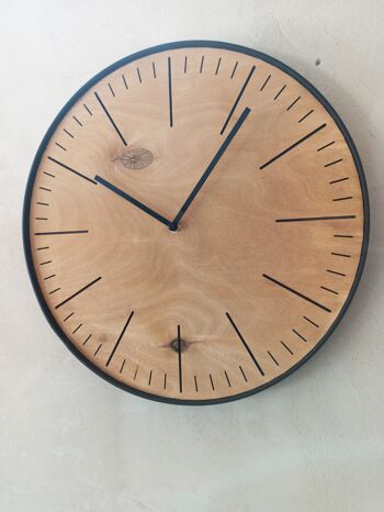 horloge simple en chêne 40cm 5