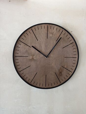 horloge simple wengé Aiguille Noire 30cm 5