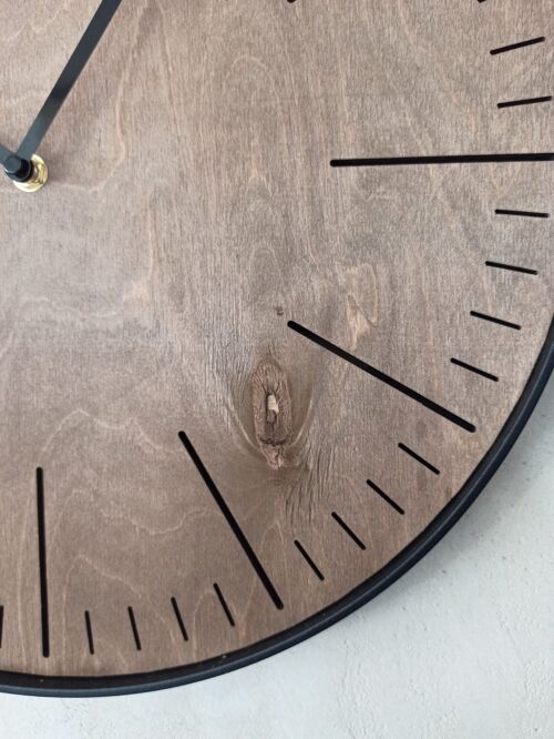 wenge simple clock Black Needle 40cm