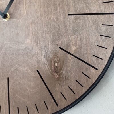 wenge simple clock Black Needle 40cm