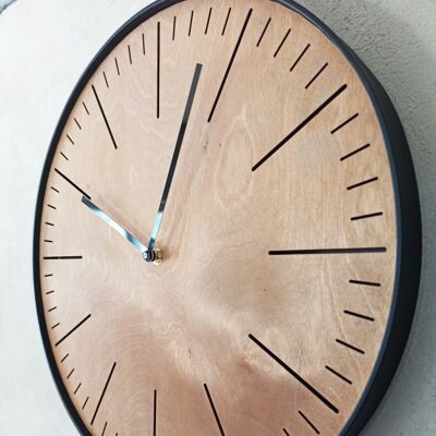 TEAK einfache Uhr 58 cm
