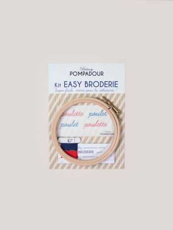 Kit EASY BRODERIE - Poulette 1