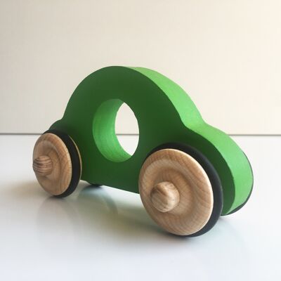 Petite voiture Anatole en bois - Vert