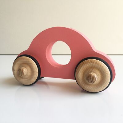 Small wooden Anatole car - Pink