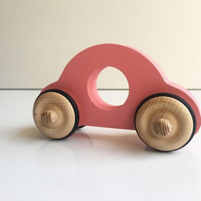 Small wooden Anatole car - Pink
