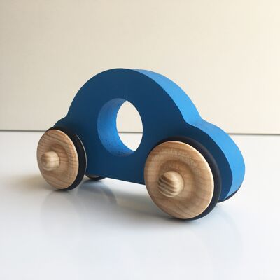 Small wooden Anatole car - Blue