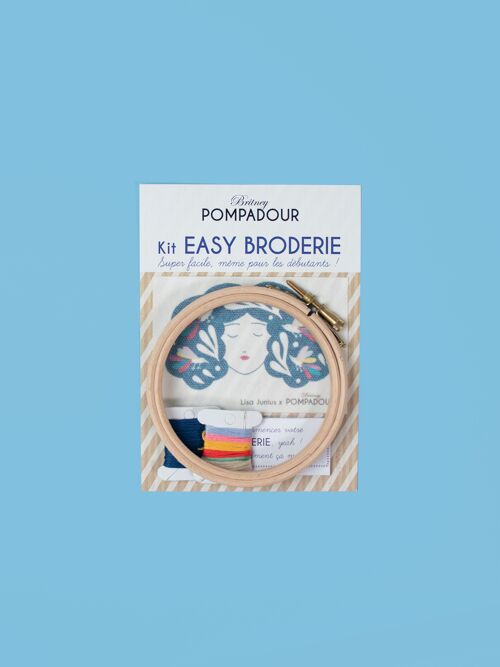 Kit EASY BRODERIE - Lisa Junius - Femme aux oiseaux