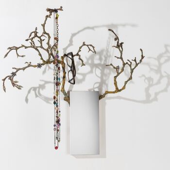Belle de jour - miroir porte-bijoux - branches- cadeau - décoration murale 6