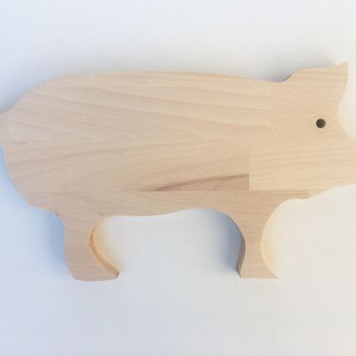 Norbert la planche à découper cochon - 34 cm