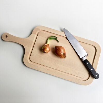 Amandine the wooden cutting board - Rectangular with handle