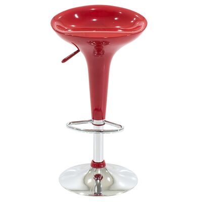 Bar stool Felice pakoworld folding metal chrome with ABS in red
