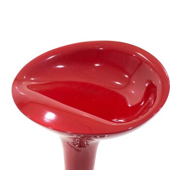 Tabouret de bar Felice pakoworld pliant en métal chromé avec ABS en rouge 4