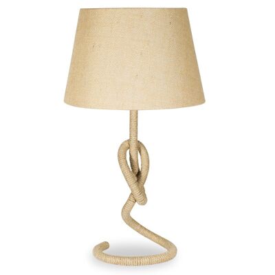 Table lamp PWL-0010 pakoworld E27 metal-rope-burlap D31x53cm