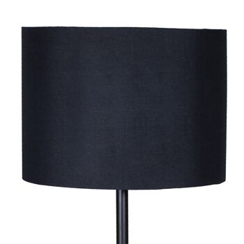 Lampe en métal able PWL-0012 pakoworld Ε27 avec abat-jour noir D25x45cm 3