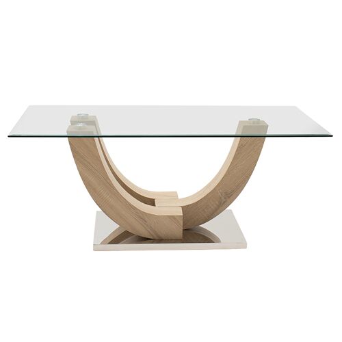Coffee table Dunk pakoworld with class - legs in sonoma 120x60x48cm