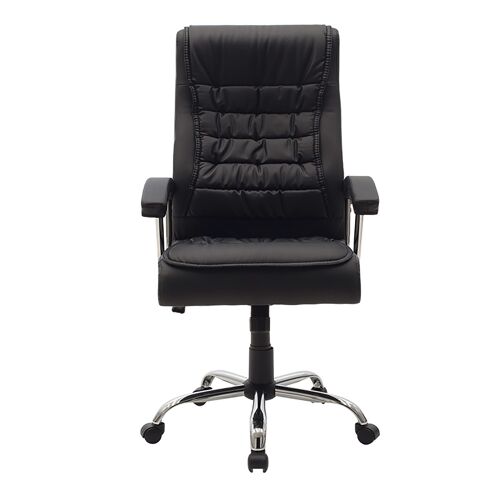 Manager office chair Cannon pakoworld with pu black colour & chromium frame