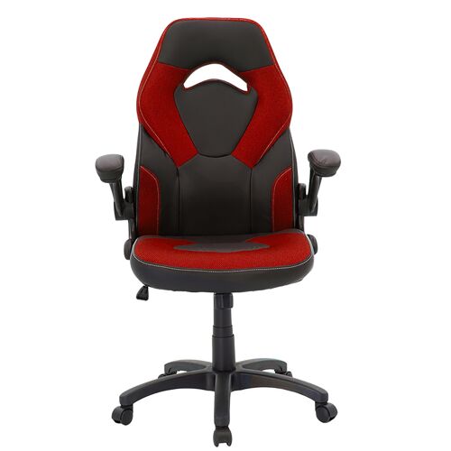 Wolf gaming pakoworld pu black-mesh red office chair