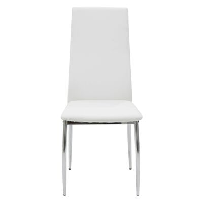 Chair Jella pakoworld metal chrome PU white