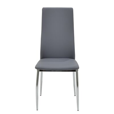 Chair Jella pakoworld PU metal chrome grey