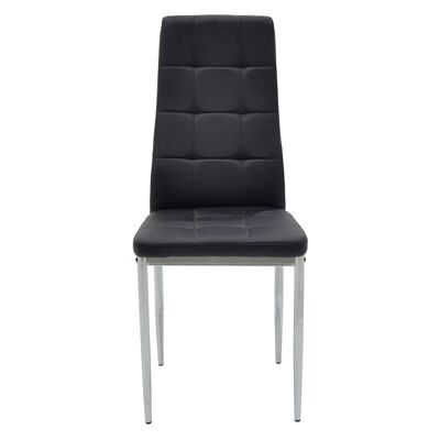 Chair Cube pakoworld PU black-chrome leg