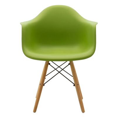 Propylene armchair Julita pakoworld green - oak