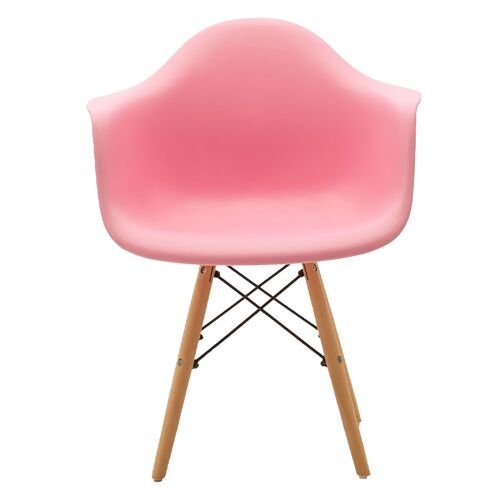 Propylene armchair Julita pakoworld pink - oak