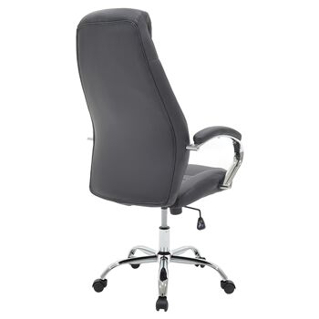 Chaise de bureau de direction Sonar pakoworld avec PU de couleur noire 4