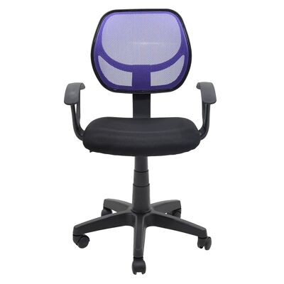 Labor pakoworld silla de oficina Sara tela de malla negro-púrpura