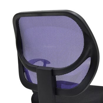 Labour pakoworld chaise de bureau Sara tissu maille noir -violet 4