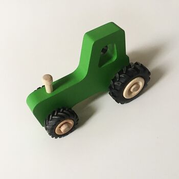 Joseph le petit tracteur en bois - Vert 1