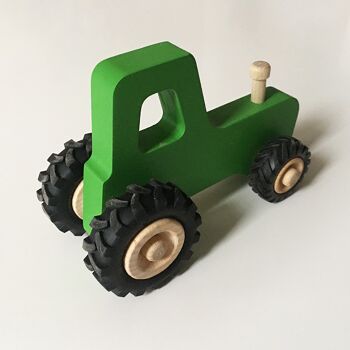 Joseph le petit tracteur en bois - Vert 3