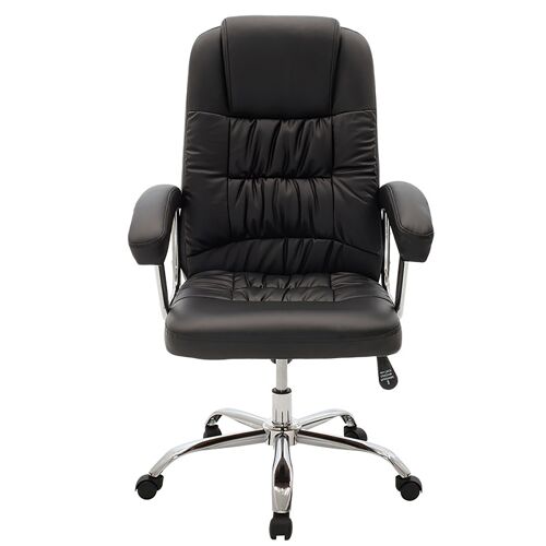 Manager office chair Viggo pakoworld with pvc in black colour