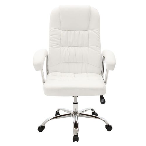 Manager office chair Viggo pakoworld with pvc in white colour
