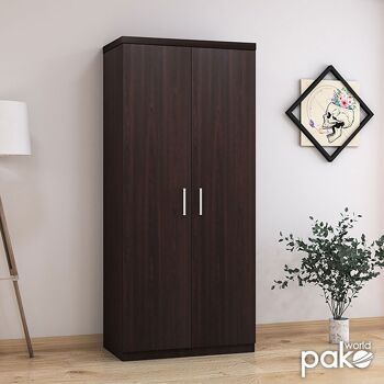 Armoire LEGO pakoworld avec 2 portes de couleur wengé 80x45x180cm 2