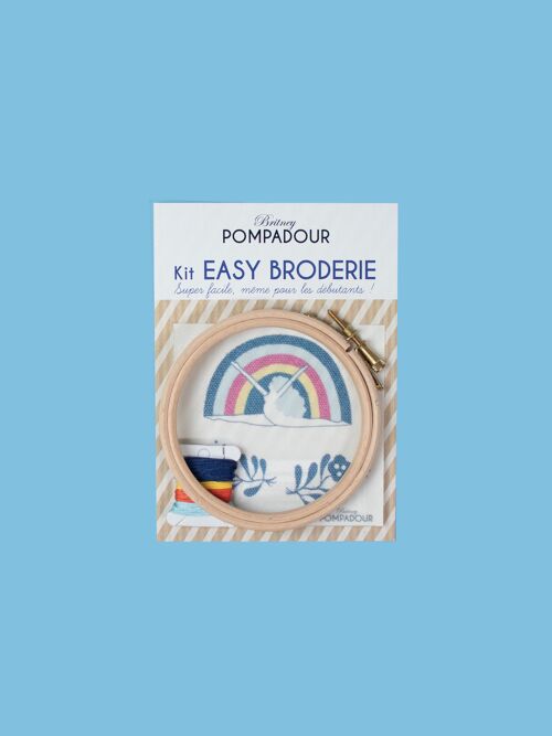 Kit EASY BRODERIE - Lisa Junius - Femme arc en ciel