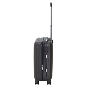 Ligne pakoworld bagage à main avec roulettes ABS dur gris foncé 40x22x55cm 3