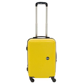 Polar pakoworld bagage à main avec roulettes ABS+PC jaune 38x22,5x57cm 2