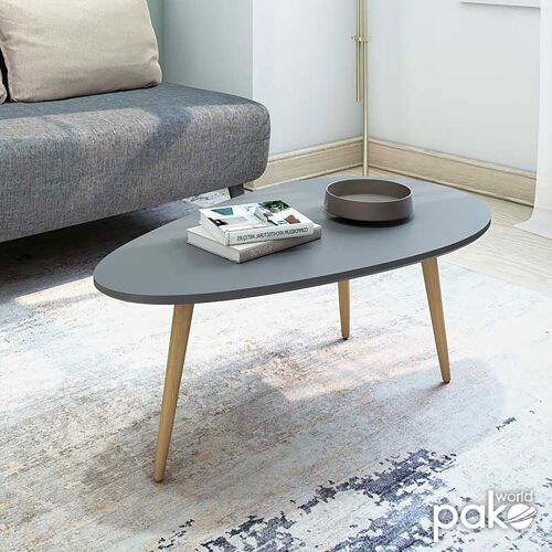 Coffee table HAMILTON pakoworld dark grey - oak 89x48x33cm