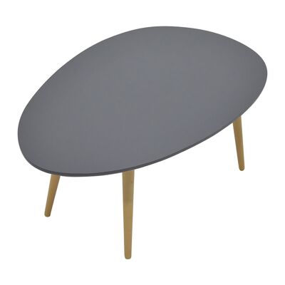 Table basse HAMILTON pakoworld chêne gris foncé 98x60x38cm